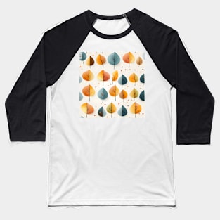 Autumn Leaves Pattern 4 Baseball T-Shirt